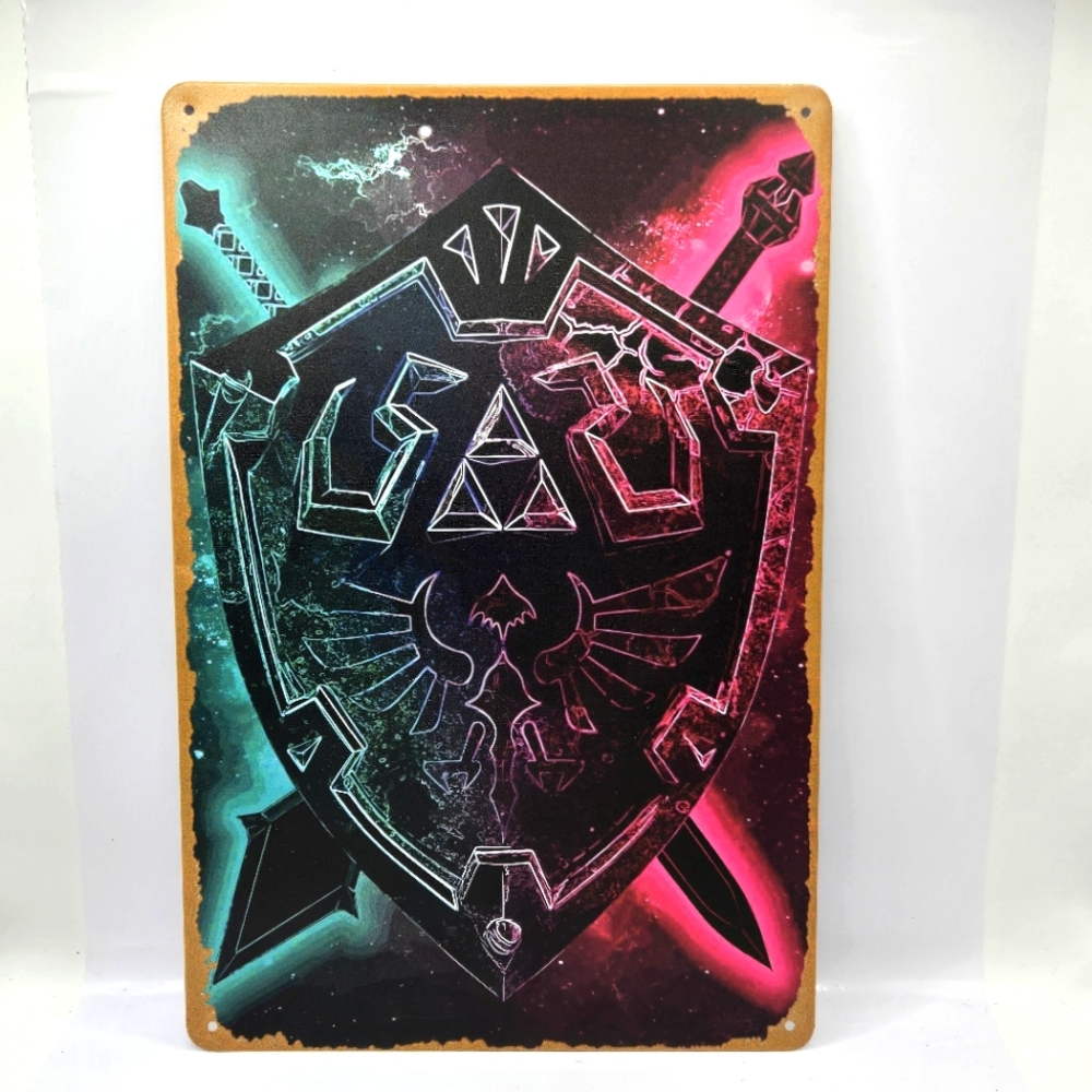 The Legend Of Zelda Nintendo Video Game Metal Poster - Tin Sign - Size: 8"×12"